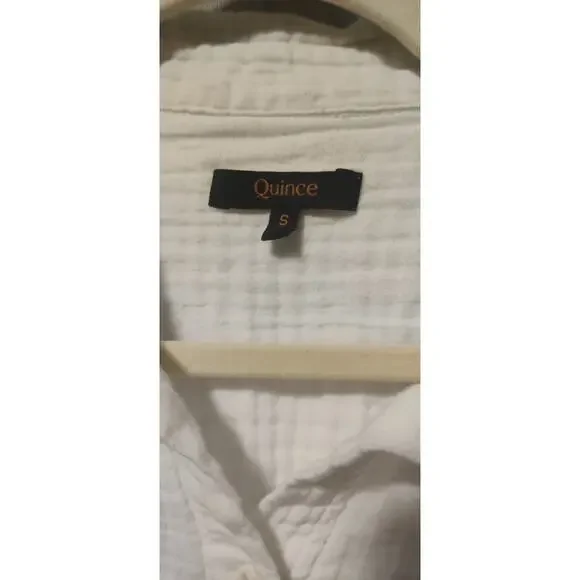 Quince 100% Organic Cotton Gauze Long Sleeve Shirt size S - Picture 6 of 7